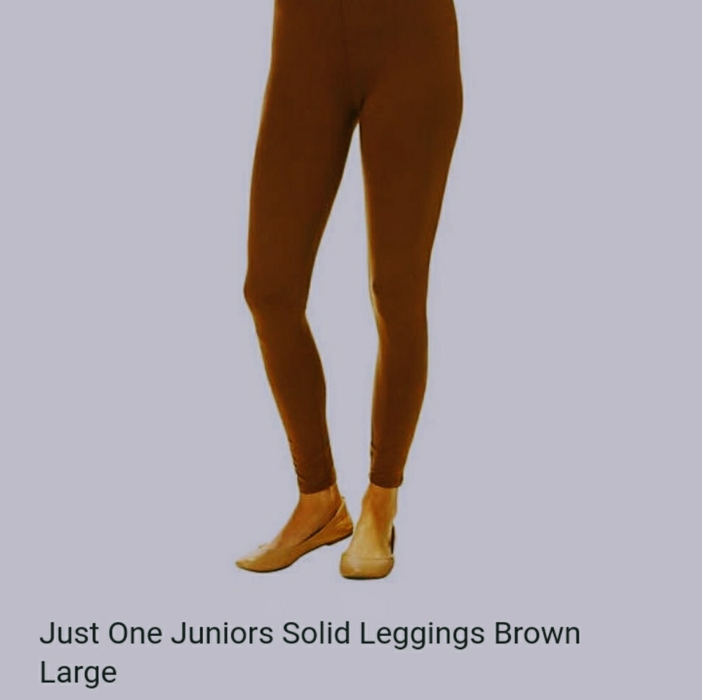 Just One Chocolate Brown Leggings